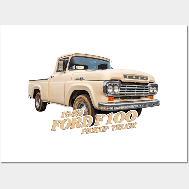 1959 Ford F100 Pickup Truck Wall Art by Gestalt Imagery